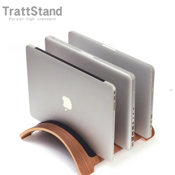3 слота, Вертикальная деревянная подставка для ноутбука MacBook Pro Air 2022 М2 M1, компактный вертикальный настольный держатель
