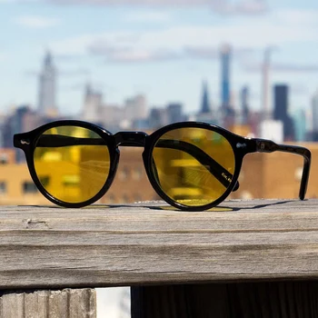 Солнцезащитные очки Vingtage мужские высококачественные дизайнерские брендовые ацетатные очки UV400 для вождения на открытом воздухе женские модные СОЛНЦЕЗАЩИТНЫЕ ОЧКИ