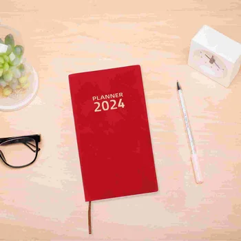 Книги с расписанием на 2024 год, Блокнот с повесткой дня, Ежемесячный Еженедельный Ежедневный календарь, планировщик, блокноты, английская версия ноутбука