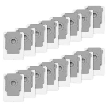 Вакуумные пакеты для пылесоса Irobot Roomba I7 I7 +/I7 Plus E5 E6 с чистой базой, мешок для сбора пыли, 16 упаковок