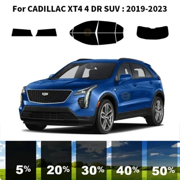 Предварительно Обработанная нанокерамика car UV Window Tint Kit Автомобильная Оконная Пленка Для CADILLAC XT4 4 DR SUV 2019-2023