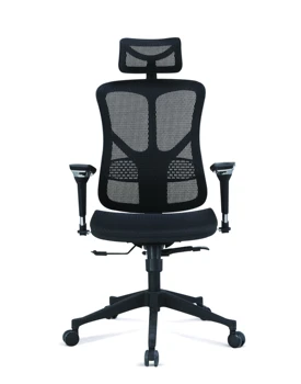 Удобное эргономичное офисное сетчатое кресло с высокой спинкой