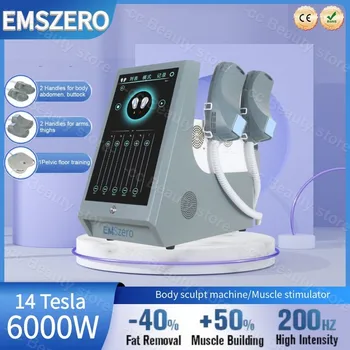 EMSzero Ne HI-EMT Body Sculpt Muscle Machine для похудения 14Tesla Электромагнитная машина для похудения мощностью 6000 Вт для салона красоты