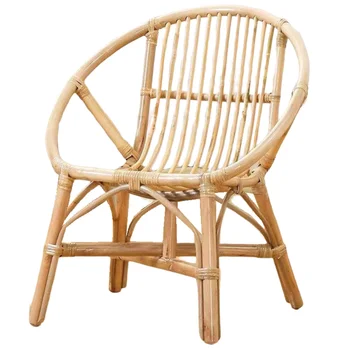 Плетеные садовые стулья из ротанга для отдыха, маленький столик и стул, садовая мебель со спинкой для кресла в Северной Европе
