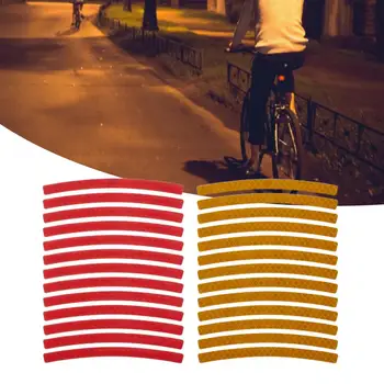 Наклейки с отражением обода велосипеда, предотвращающие выцветание, наклейка с отражением велосипеда, Хорошая прочность, декоративная стильная износостойкая наклейка с отражением велосипеда