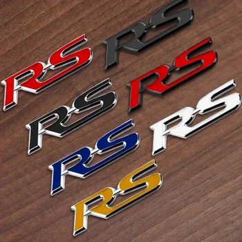 1шт 3D металлические буквы с логотипом RS Эмблема багажника автомобиля Значок для Honda FIT Jazz Civic HRV Jade Sport RS наклейка с логотипом автомобильные аксессуары