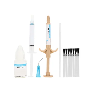 Профессиональный набор адгезивов для зубных брекетов, Ортодонтический клей для склеивания эмали зубов, материал из самоотверждающейся смолы, Поставка мягкого геля для стоматологической клиники