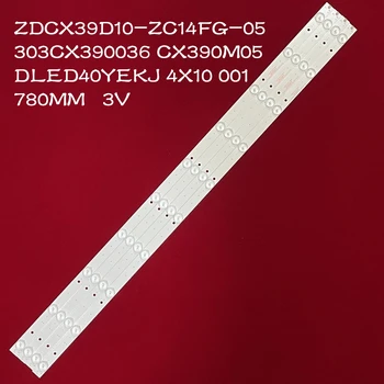 4 шт. Светодиодная Лента подсветки для CX390M05 DLED40YEKJ ZDCX39D10-ZC14FG-05 303CX390036 10LED (3 В) 780 мм