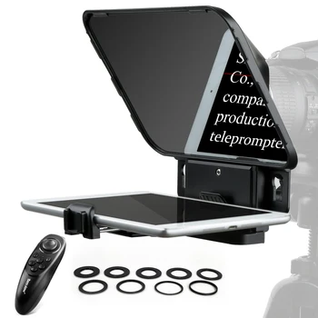 Портативный телесуфлер Desview T3-11 дюймов с прозрачным зеркальным стеклом и пультом дистанционного управления, совместим с телефоном и планшетом