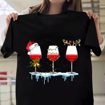 Футболка с забавным рождественским рисунком, женская Мужская повседневная футболка с коротким рукавом, милые футболки с рождественским графическим принтом
