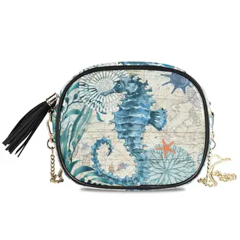 Новая корейская версия сумок через плечо, женская сумка-мессенджер, Летняя сумка на цепочке, брендовая сумка через плечо с принтом Дикой черепахи