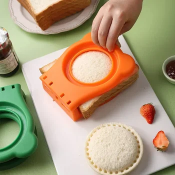 Защита для рук инструмент для выпечки из нержавеющей стали Круглая форма для резки сэндвичей Карманная форма для торта, печенья, тостов для сэндвичей