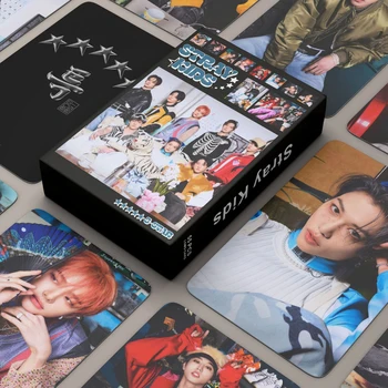 55 шт./компл. Kpop STRAY KIDS Новый Альбом 5-STAR THE SOUND Collection Открытки LOMO Cards Фотокарточки Для Коллекции фанатов