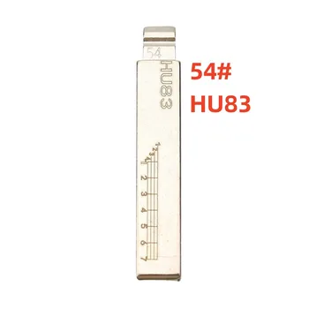 10 шт. Линейное лезвие для ключей с гравировкой HU83 для Peugeot 508 Citroen, режущие зубья, заготовка для ключей с пазом 2 В 1 (№ 54)