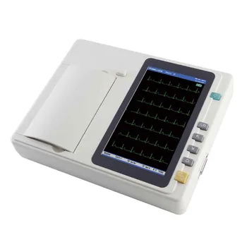 Медицинское устройство ЭКГ С сенсорным экраном Портативное 3 6-Канальное Цифровое Устройство для Электрокардиограммы ЭКГ