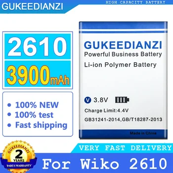 Аккумулятор GUKEEDIANZI для Wiko, аккумулятор большой мощности, 2610, 3900 мАч