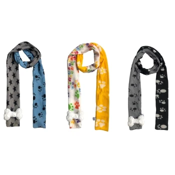 MXMB Зимний шарф для женщин, для путешествий, для покупок, шарф с рисунком собачьей лапы для улицы