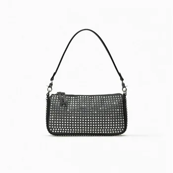 Новые женские летние сумки Bright Diamonds, черные сумки, маленькие дизайнерские сумки-бродяги, модная сумка-мессенджер через плечо