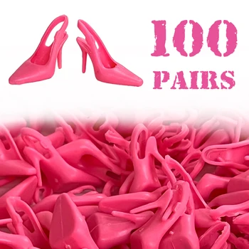 NK Official 100 Париж Розовая обувь Модные Сандалии Милые Сапоги На высоком каблуке для куклы Барби Аксессуары для поделок Игрушка