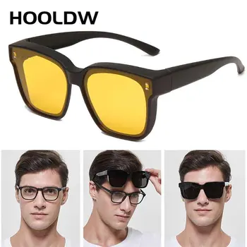 Поляризованные солнцезащитные очки, которые мужчины носят при близорукости, Очки по рецепту, Женские Винтажные фотохромные очки ночного видения для рыбалки и вождения