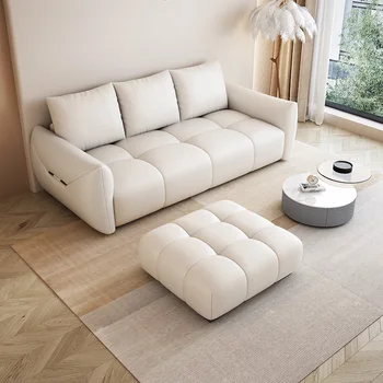 Итальянская тканевая ткань, легкий роскошный кремовый диван wind для гостиной, современная простая комбинация для трех или четырех человек онлайн
