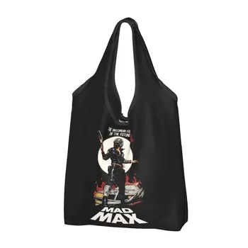 Сумка для продуктов Mad Max Rockatansky George Miller, прочная, многоразовая, складная, для покупок, которую можно стирать с чехлом