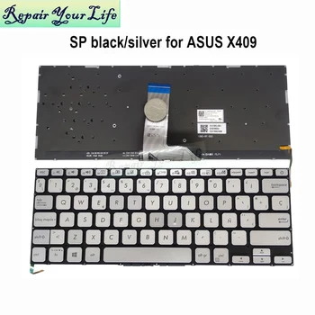 Испанская Клавиатура для Ноутбука с подсветкой ASUS Vivobook 14 X409 X409F X409D X409U X409UA X409FA FL X409JA серии SP Испания клавиатуры