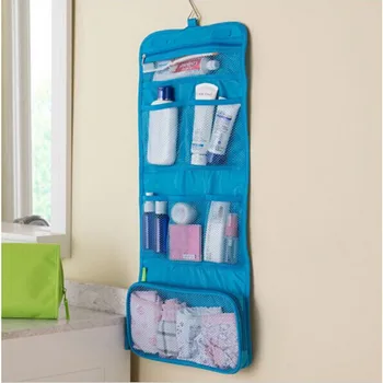 Подвесная сумка-органайзер, складная косметичка для макияжа, необходимые для хранения дорожные туалетные принадлежности, косметические сумки, аксессуары для мытья ванной комнаты