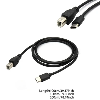 Эффективный кабель Для принтера USB B - USB C, Прочная Конструкция и Стабильное Подключение к Челноку
