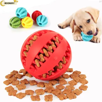 Мягкие Игрушки Для Домашних Собак, Забавный Интерактивный Эластичный Мяч, Игрушка Для Собак, Жевательная Игрушка Для Собак, Чистый Мяч, Еда, Сверхпрочный Резиновый Мяч