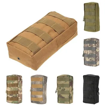 Многофункциональная уличная военно-тактическая поясная сумка 1000D EDC Molle для инструментов на молнии, аксессуар для поясной сумки, прочный поясной чехол, рюкзак