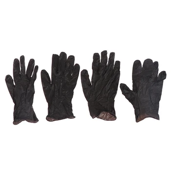 10шт Одноразовых черных нитриловых перчаток для домашней уборки, инструментов для обеспечения безопасности работы, садовых Перчаток, кухонных принадлежностей для приготовления пищи