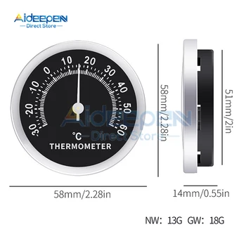 58-миллиметровый круглый подвесной указатель, Индукционный термометр, домашний прецизионный термометр, Аналоговый температурный прибор
