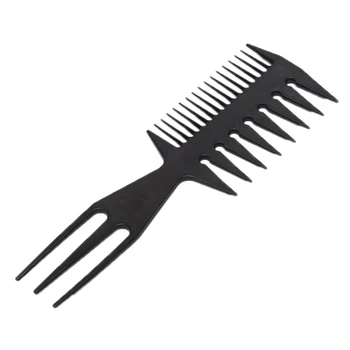 Большие Зубчатые Гребни с двусторонними зубьями Парикмахерская Щетка для окрашивания волос в форме Рыбьей кости Щетка для волос Мужской инструмент для укладки волос