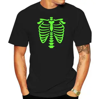 Неоново-зеленая футболка с изображением скелета для мужчин и женщин, Маскарадный костюм на Хэллоуин, 392 бесплатная доставка, дешевая футболка, модный стиль, мужская футболка