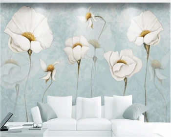 обои beibehang Современный простой и маленький свежий садовый цветок фон стены papel de parede декоративная живопись hudas beauty