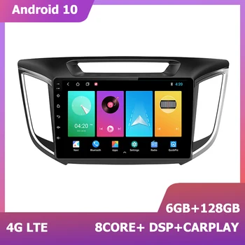 HIRIOT Android 11 Авторадио 10 дюймов Для hyundai creta ix25 2015 2016 2017 2018 carplay 1280*720 Навигация GPS 2 Din DSP 8 core