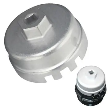 Инструмент для снятия масляного фильтра 65 мм с 14 канавками Универсальный Алюминиевый Ключ для масляного фильтра в виде картриджа Аксессуары для ForToyota LexusCar