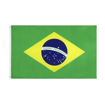 FLAGCORE 3x5 футов 90x150 см Br Bra Brasil Бразильский флаг Для украшения