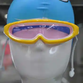 Детские плавательные очки в большой оправе, защитные очки для детей на открытом воздухе, Противотуманные Водонепроницаемые очки для плавания на пляже, в бассейне.