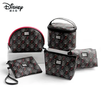 Аутентичный кошелек Disney с Микки Маусом, модная портативная многофункциональная сумка для хранения, женская косметичка