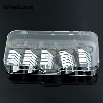AriesLibra, 5 шт. / упак. Многоразовые пленки для нейл-арта, формы для ногтей с УФ-гелем, серебряный маникюр, форма для наращивания ногтей, инструменты для наращивания