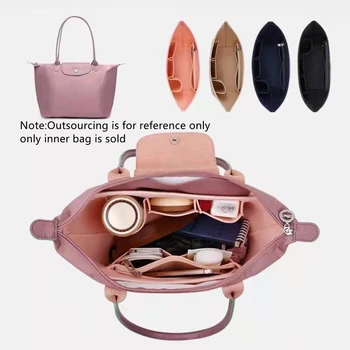 Фетровая сумка-вкладыш для поддержки сумочки, сумки-вкладыши, фетровый органайзер для макияжа Внутри сумки, дорожный внутренний кошелек, портативные косметички