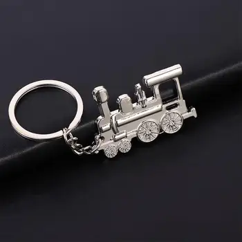 Брелок для ключей, креативный брелок для ключей, автомобильный держатель для поездов, брелки для ключей в стиле панк