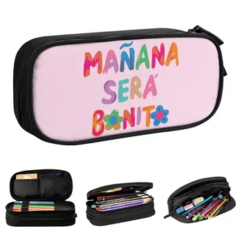 Manana Sera Bonito Karol G Пенал, держатель для ручек, сумки для студентов, Большие Школьные принадлежности, Чехол для карандашей на молнии