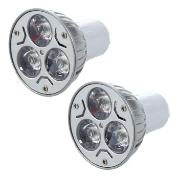 2X Лампа GU10 с 3 светодиодами теплого белого цвета 3 Вт 5 Вт 12 В