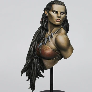 В разобранном виде 1/10 древний солдат женский бюст фигурка из смолы миниатюрная модель наборы неокрашенных