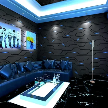 Обои KTV Обои 3D Стереоскопическая технология Фон интернет-кафе Живая тема Украшение киберспортивного отеля покрытие стен