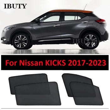 Для Nissan KICKS 2017-2023 Автомобильный Солнцезащитный Козырек На Заднем Лобовом Стекле Сетчатые Шторы На Боковом Окне Солнцезащитный Козырек Теплозащитная Крышка