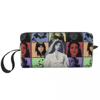 Женская косметичка Lana Del Rey, сумки для макияжа, Органайзер для туалетных принадлежностей Eras Tour Travel на молнии, Мерч